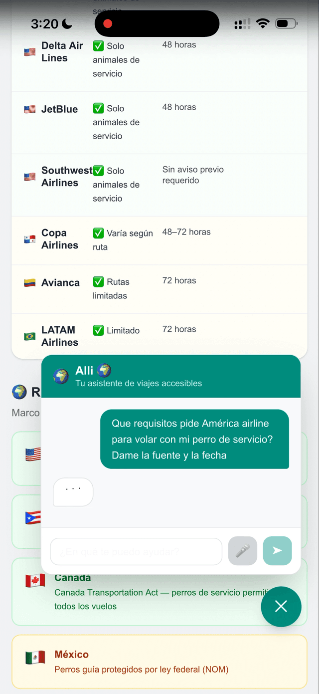 Alli — Haces tu pregunta
